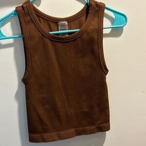 Sunday Best Brown Basic Tank top